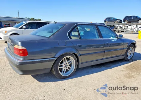 2000 BMW 750 Il z USA, uszkodzony, nr VIN WBAGJ0342YDD73667